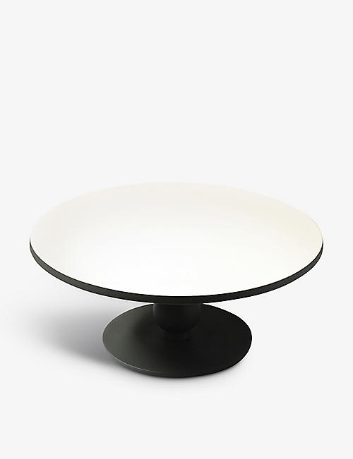 BE HOME: Contrast aluminium and enamel cake stand 30.5cm