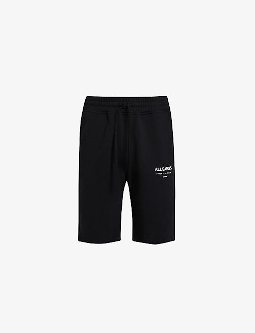 ALLSAINTS: Underground logo-print organic-cotton shorts