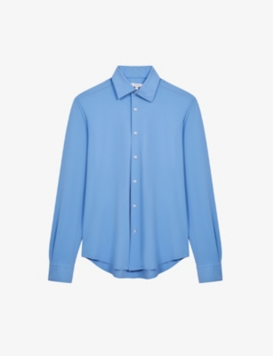 REISS: Voyager slim-fit stretch-woven travel shirt