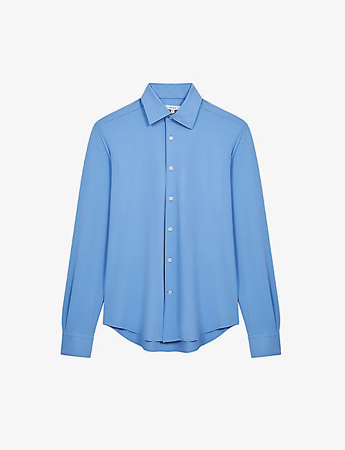 REISS: Voyager slim-fit stretch-woven travel shirt