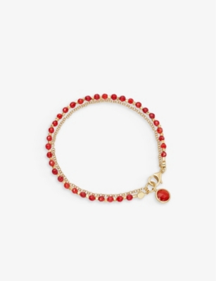 ASTLEY CLARKE: Biography 18ct yellow gold-plated sterling silver and red agate bracelet