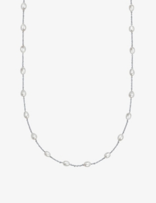 ASTLEY CLARKE: Biography sterling silver and pearl necklace