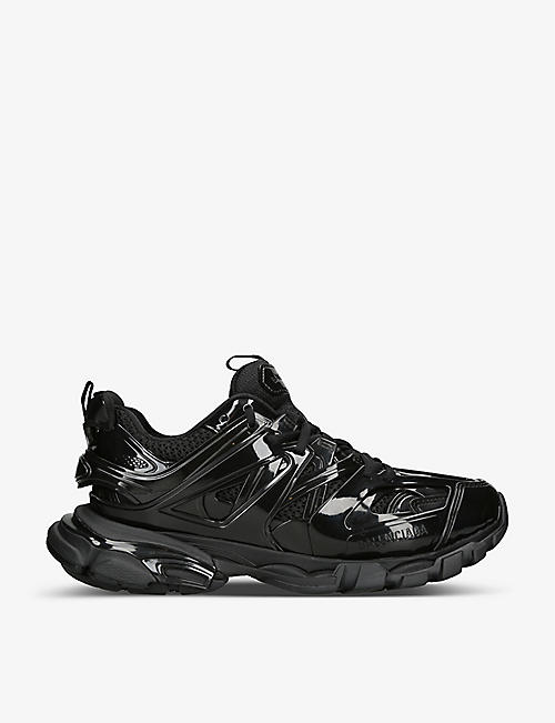 BALENCIAGA: Track mesh and synthetic low-top trainers