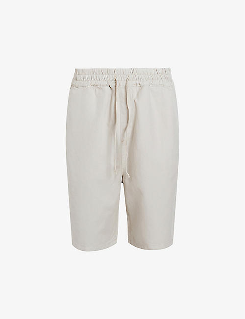 ALLSAINTS: Hanbury drawstring-waist cotton and linen-blend shorts
