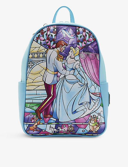 LOUNGEFLY: Cinderella graphic-print  faux-leather backpack