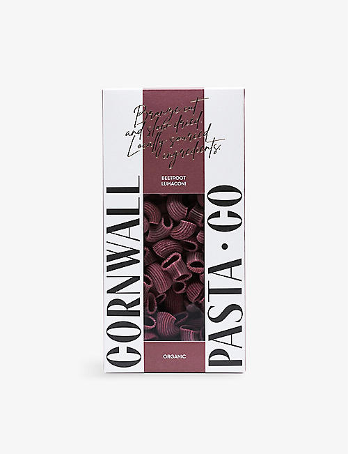 CORNWALL PASTA CO.: CornwallPastaCo organic beetroot lumaconi pasta 350g