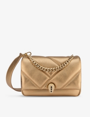BVLGARI: Serpenti Cabochon Maxi Chain quilted leather cross-body bag
