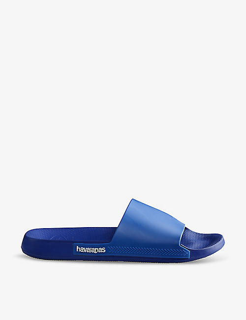 HAVAIANAS: Classic logo-embellished rubber sliders