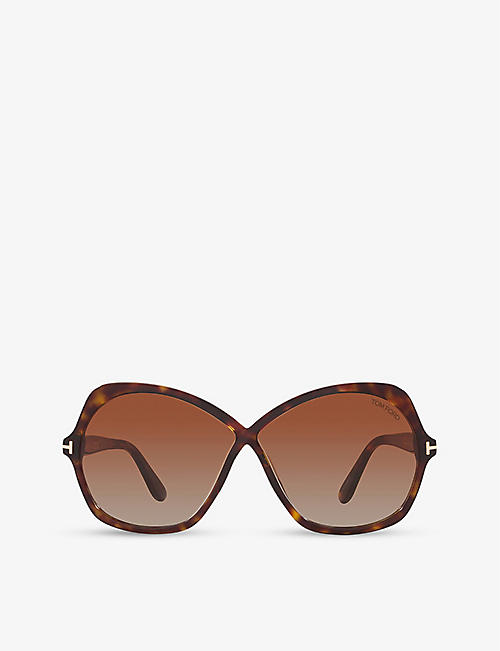 TOM FORD: FT1013 round-frame acetate sunglasses