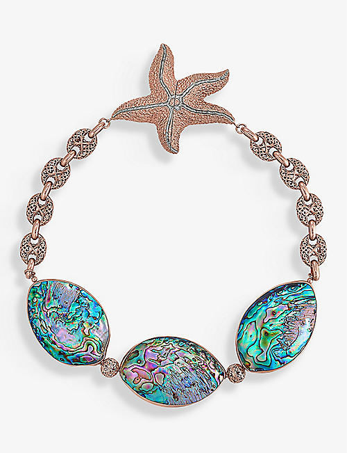 LA MAISON COUTURE: Samantha Siu Under The Sea 18ct rose gold-plated vermeil sterling-silver necklace
