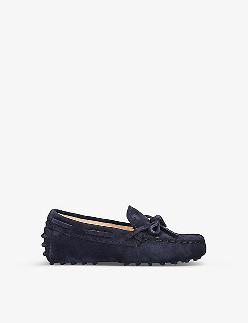 TODS: Lacetto Nouovo Gommini lace-up leather moccasins 6 months-5 years