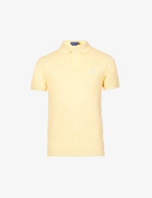 POLO RALPH LAUREN: Slim-fit cotton-pique polo shirt