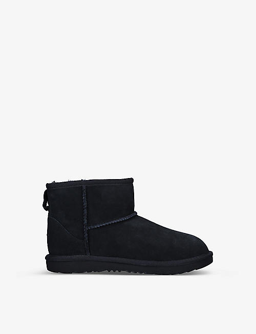 UGG: Classic Mini II suede and shearling ankle boots 6-10 years