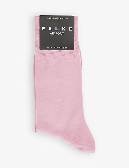 FALKE: Airport stretch-wool blend socks