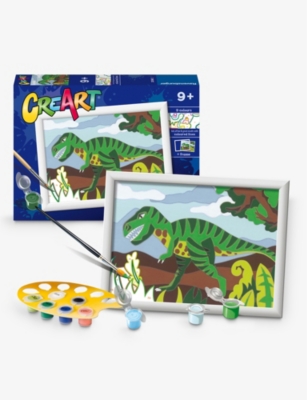 CREART: Roaming Dinosaurs paint by numbers activity kit