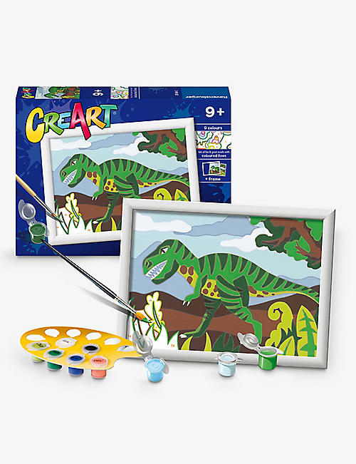 CREART: Roaming Dinosaurs paint by numbers activity kit