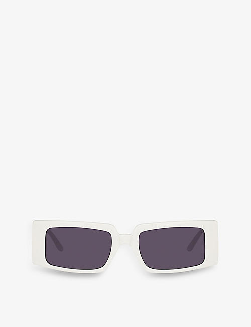 MAGDA BUTRYM: MAGDA11C2SUN contrasting rectangular acetate sunglasses