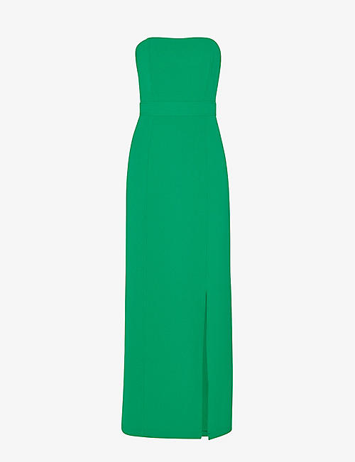 WHISTLES: Gemma strapless stretch-recycled polyester maxi dress