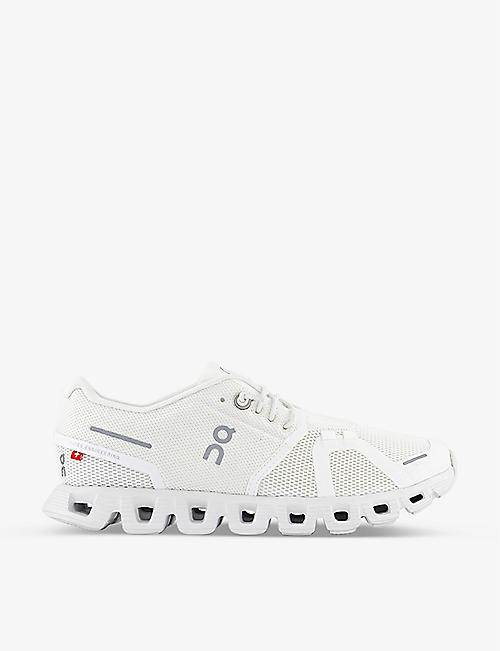 ON RUNNING: Cloud 5 mesh low-top trainers
