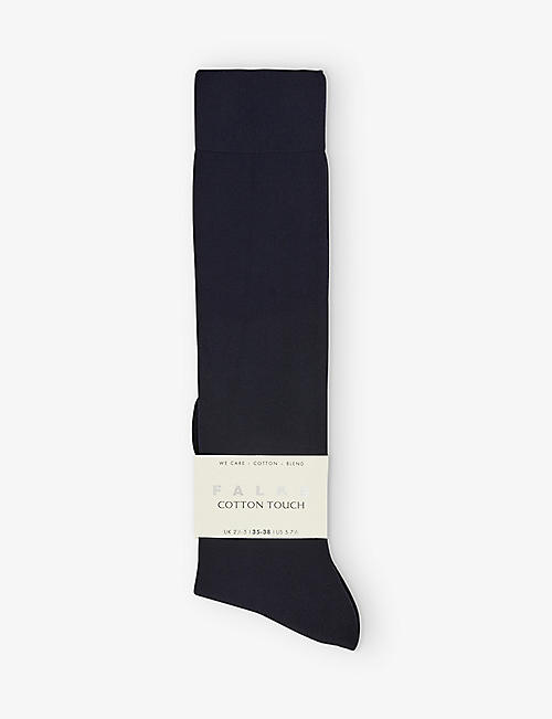 FALKE: Cotton Touch ankle-length stretch-cotton blend socks