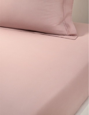 YVES DELORME: Triomphe organic cotton-sateen fitted bed sheet