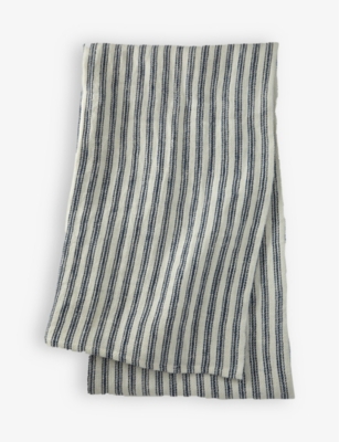 RALPH LAUREN HOME: Carrell stripe-pattern linen throw