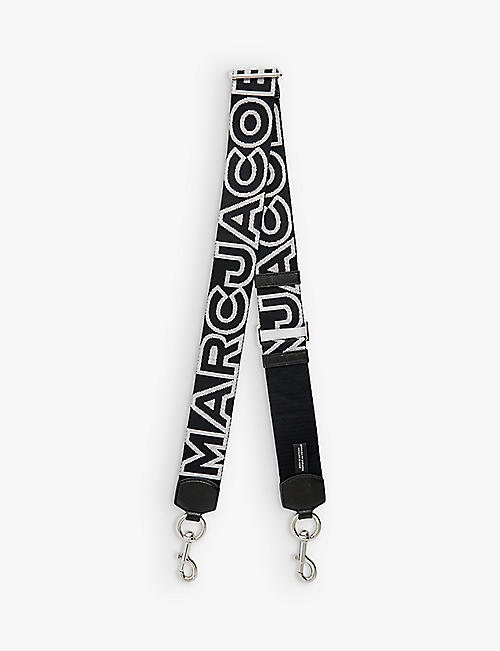 MARC JACOBS: Logo-print woven bag strap