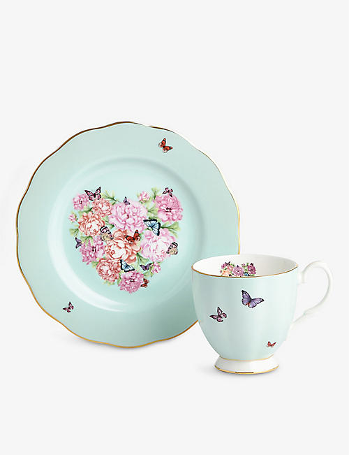 ROYAL ALBERT: Miranda Kerr Friendship Blessing bone china plate and mug set