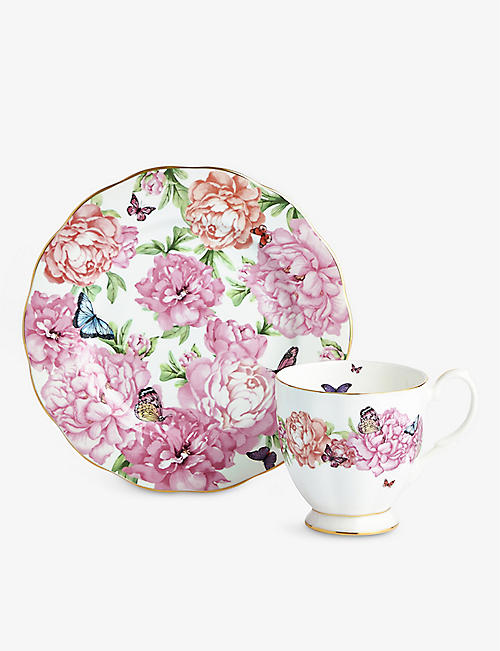 ROYAL ALBERT: Miranda Kerr Friendship Gratitude bone china plate and mug set