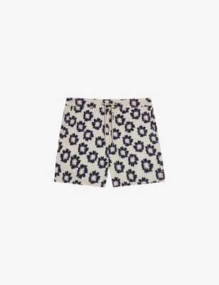 TED BAKER: Wiklie floral-print regular-fit woven swim shorts