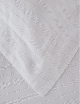 THE WHITE COMPANY: Penzance striped cotton duvet cover