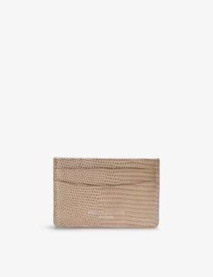 ASPINAL OF LONDON: Logo-embossed leather card holder