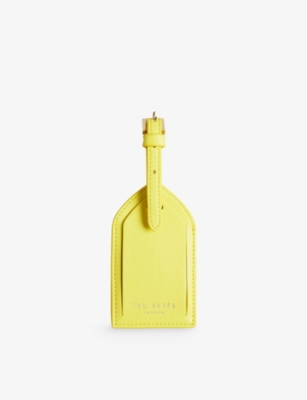 TED BAKER: Leemon branded faux-leather luggage tag