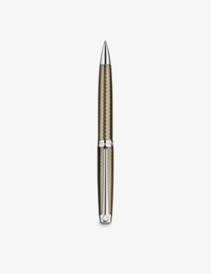 CARAN DACHE: Leman rhodium-plated brass ballpoint pen