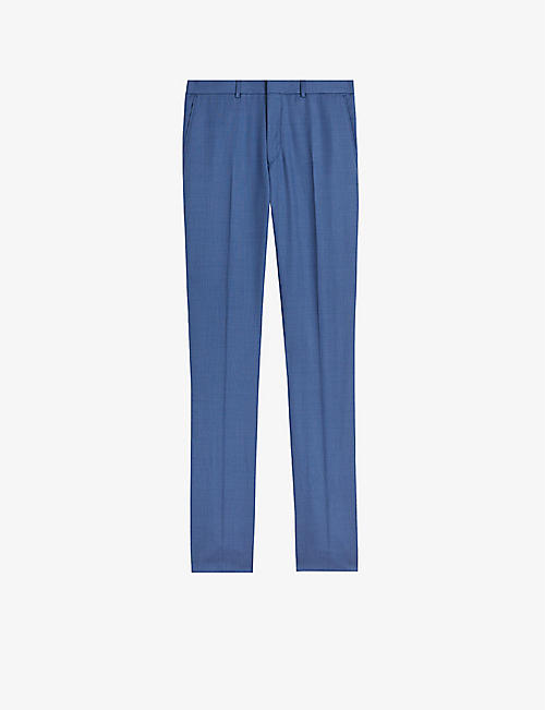 TED BAKER: Camdets slim-fit mid-rise wool suit trousers