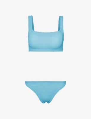 HUNZA G Xandra Crinkled Bikini Selfridges