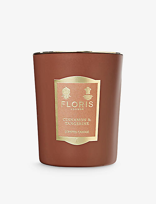 FLORIS: Cinnamon and Tangerine scented candle 175g