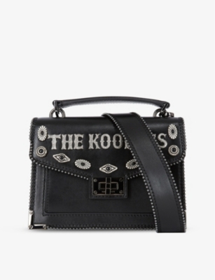 THE KOOPLES: Emily embellished small leather cross-body bag