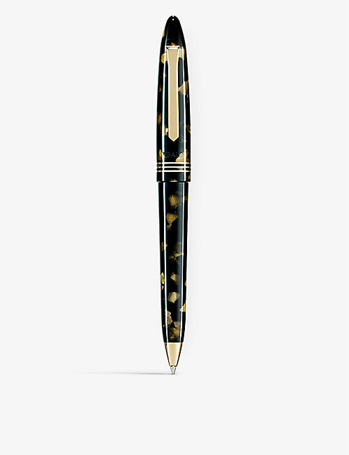 TIBALDI: Bononia resin and 18ct yellow gold-plated stainless-steel ballpoint pen