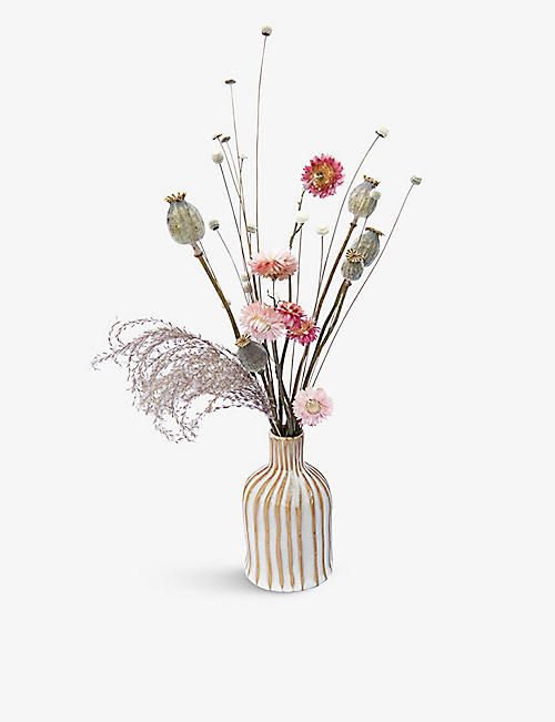 YOUR LONDON FLORIST: Simply You dried flower bouquet in ceramic vase