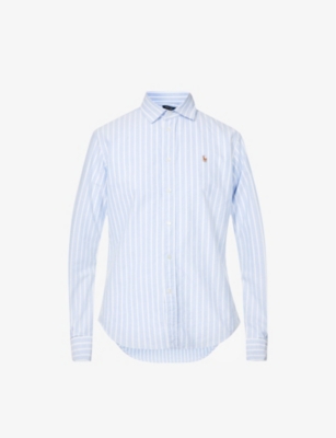 POLO RALPH LAUREN: Brand-embroidered regular-fit cotton shirt