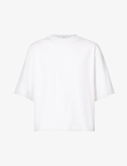 VINCE: Wide-sleeve boxy-fit cotton-jersey T-shirt