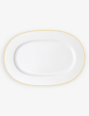 VILLEROY & BOCH: Château Septfontaines bone-porcelain oval platter plate 41.5cm