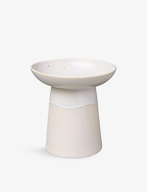 VILLEROY & BOCH: Winter Glow star-pattern porcelain vase 15.5cm