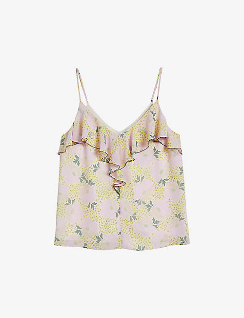 TED BAKER: Shaunia floral-print woven camisole