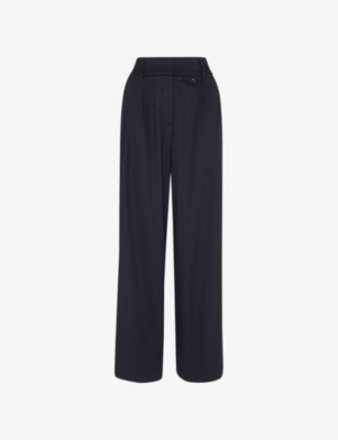 WHISTLES: Tess long-length relaxed-fit woven trousers