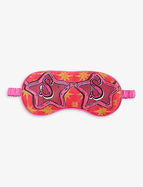 JESSICA RUSSELL: S For Sunglasses patterned silk sleep mask