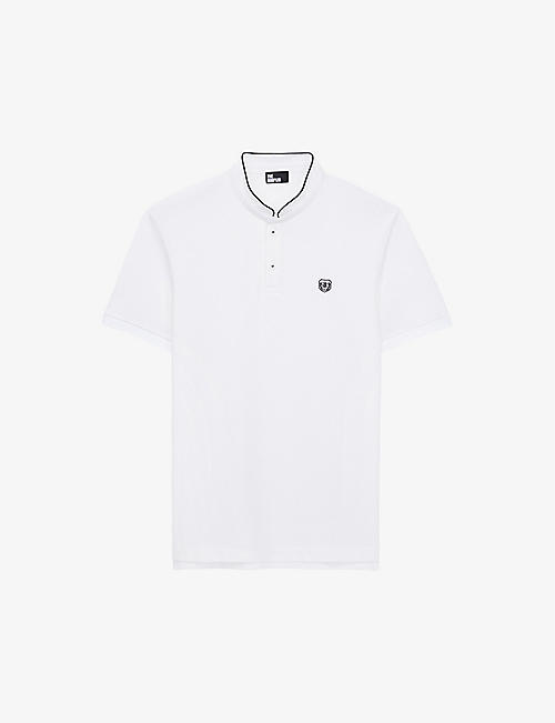 THE KOOPLES: Logo-embroidered short-sleeve cotton polo