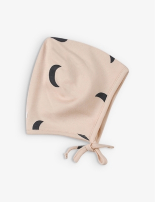 ORGANIC ZOO: Pebble Midnight organic-cotton bonnet newborn-12 months