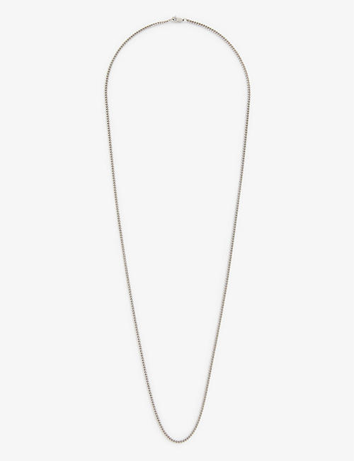 MIANSAI: Cuban Chain rhodium-plated sterling-silver necklace